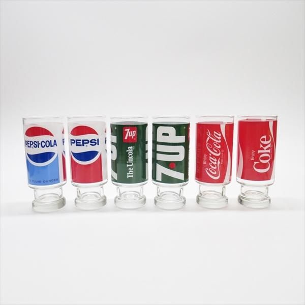 70年代 ペプシ コカコーラ 7up ドクターペッパー ミルクグラス