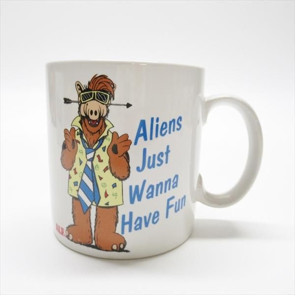 1987年 デッドストック 箱付き アルフ ALF 陶器製マグカップ Have Fun