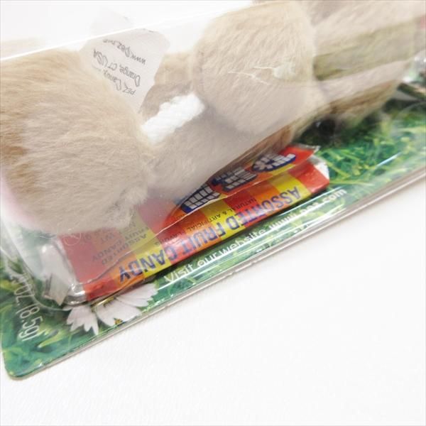 PEZ プラッシュペッツ ブラウンバニー キーホルダー パッケージ入りB