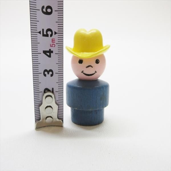 フィッシャープライストイ 木製ボディリトルピープル カウボーイ