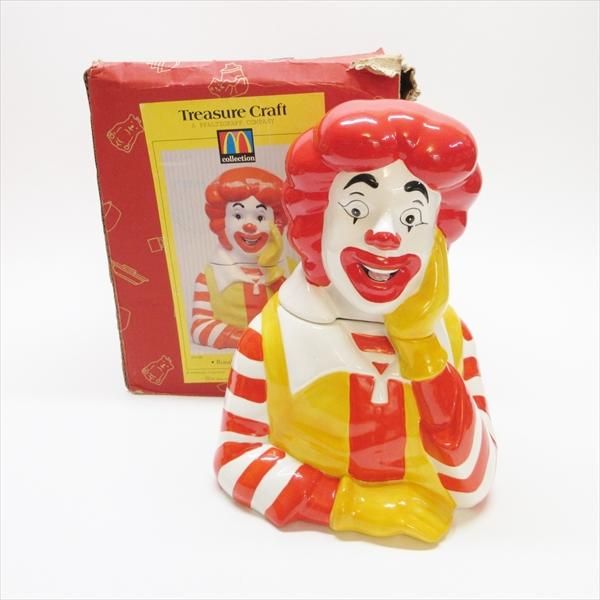 マクドナルド ロナルド クッキージャー ドナルド　陶器 マック 高さ約33cm マクドナルド ロナルド クッキージャー箱付き
