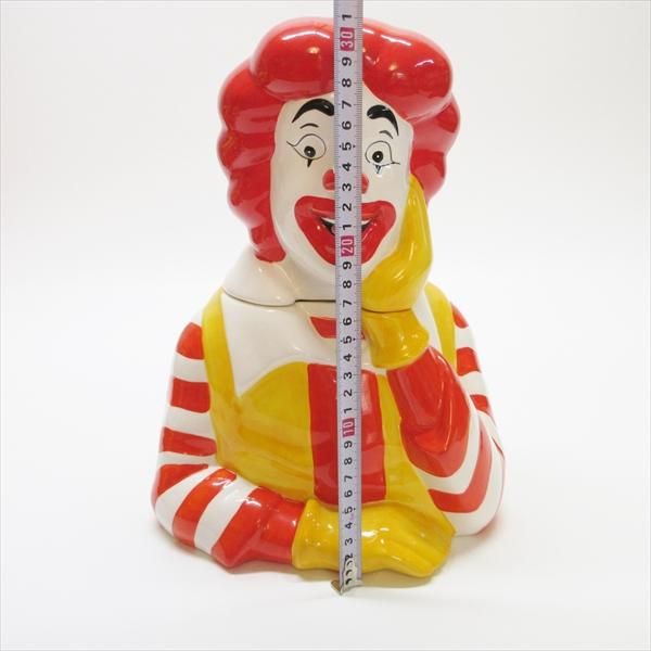マクドナルド ロナルド クッキージャー ドナルド　陶器 マック 高さ約33cm マクドナルド ロナルド クッキージャー ドナルド 陶器 マック 高