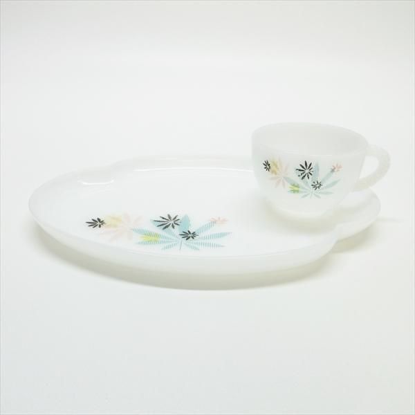 フェデラルグラス　マドリッド　イエロー　3コンパートメントプレート フェデラルグラス・マドリッド・イエロー・3コンパートメント