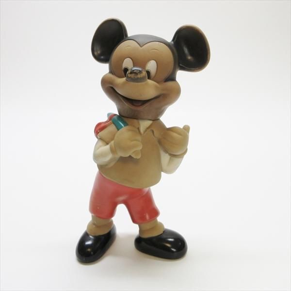 エポック社 ビンテージ ミッキー ミニー　ソフビ人形 2体セット☆三菱銀行 ミッキーマウス・ミニー ソフビ人形 貯金