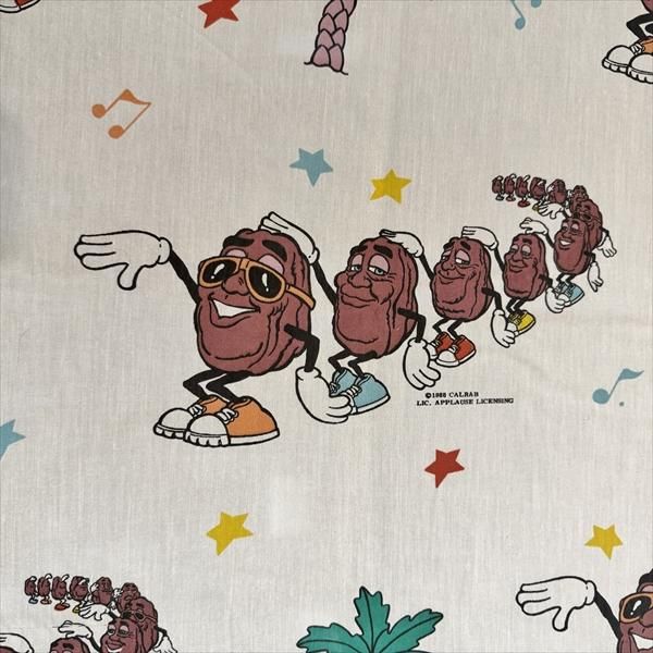 レア 70s-80s ピカソ 総柄シーツ シアーズローバック フラットシーツ デッドストック 極上品 未使用 SEARS シアーズ ローバック 80S