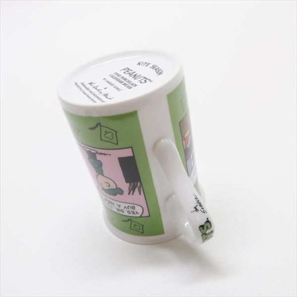 ダンバリーミント　スヌーピー　イースター ダンバリーミント スヌーピーと仲間たち 陶磁器製マグカップ 8月