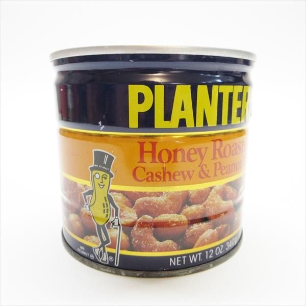 ジャンク雑貨 プランター ミスターピーナッツ缶