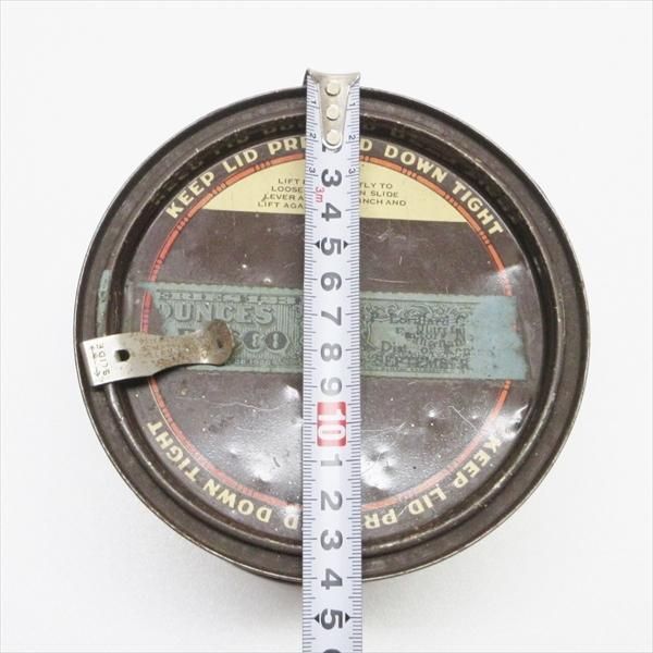 ジャンク雑貨 パイプ用タバコの葉ブリキ缶