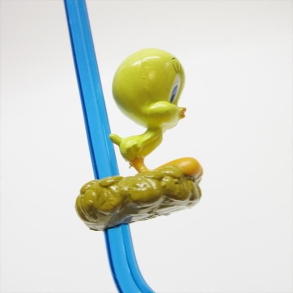 レア　ルーニー・テューンズ ストロー　3本セット アメトイ　バラ売り不可 ルーニーテューンズ アプローズ社 トゥイーティー PVCフィギュア