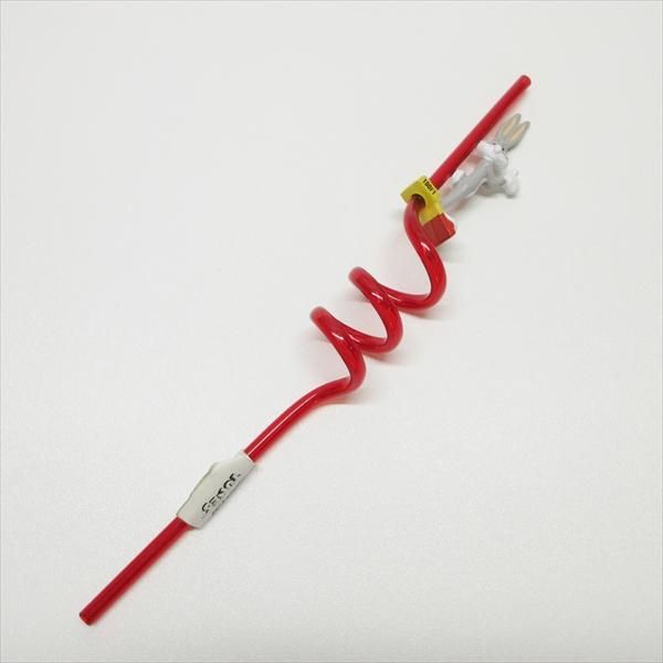 レア　ルーニー・テューンズ ストロー　3本セット アメトイ　バラ売り不可 ルーニーテューンズ アプローズ社 バッグスバニー PVCフィギュア付き