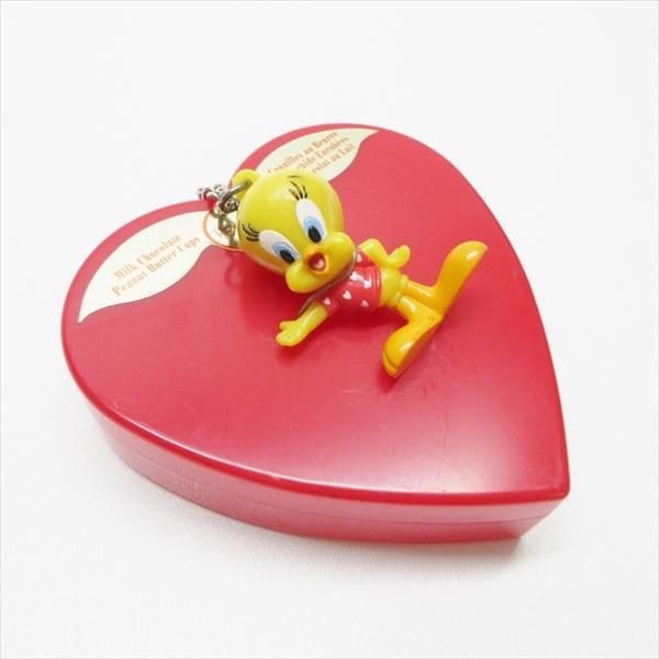 ルーニーテューンズ トゥイーティー キーホルダー プラスチックハート