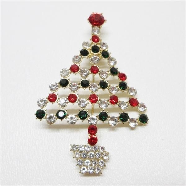 ICE クリスマスツリーブローチ　ビンテージ　Eisenberg　クリスマスピン Vintage Eisenberg Ice Christmas Tree Pin - Vintage Jewerly
