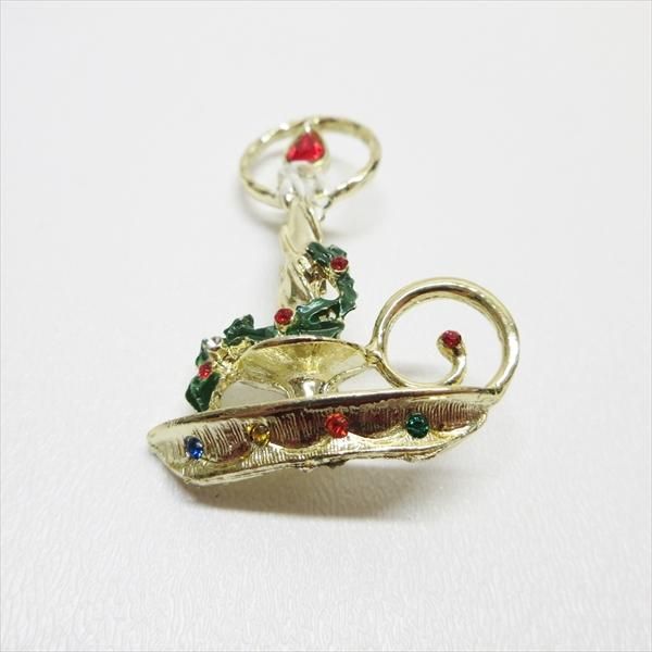 クリスマス ブローチ キャンドル