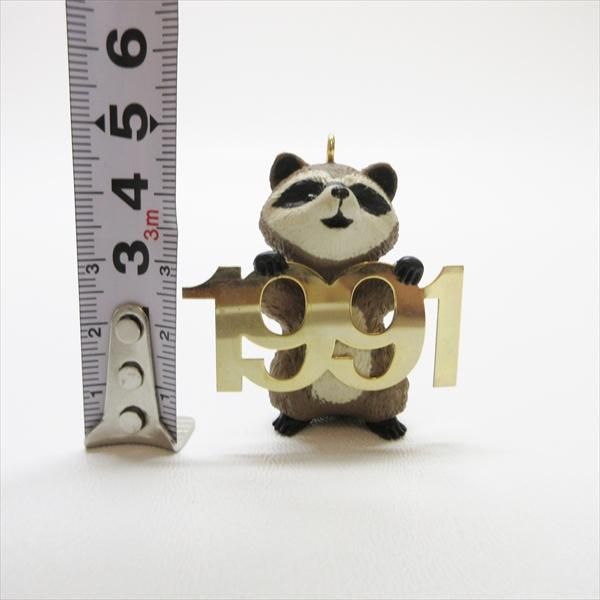 オーナメント　コックのくまさん クリスマスオーナメント ホールマーク社 箱付き 1991年あらいぐま