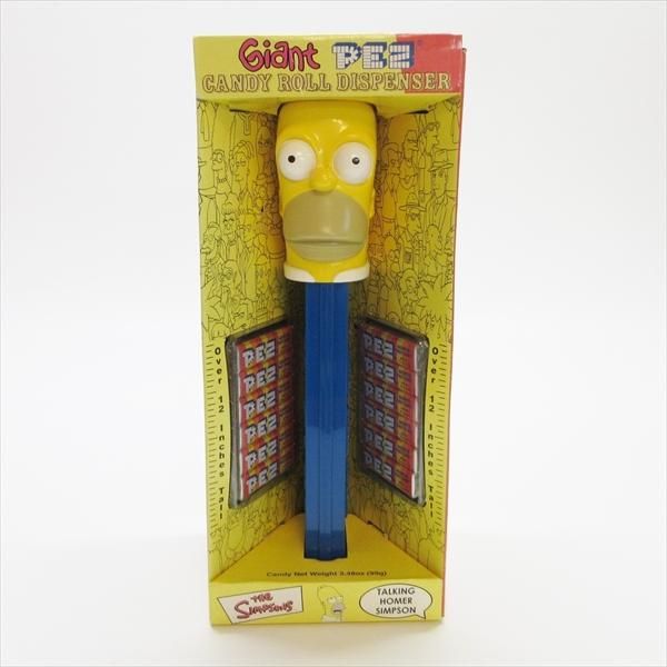 ニュースペースジャイアント 箱付き 音が鳴る♪ PEZ ジャイアントペッツ シンプソンズ ホーマー 箱付き