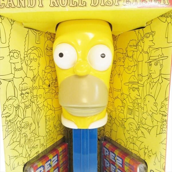 ニュースペースジャイアント 箱付き 音が鳴る♪ PEZ ジャイアントペッツ シンプソンズ ホーマー 箱付き
