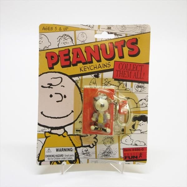 スヌーピーと仲間たち PVCフィギュア付きキーホルダー JOE COOL