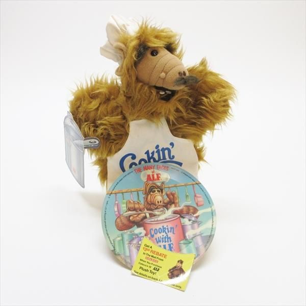 ALF アルフ バーガーキング販促商品 パペット 紙タグ&レコード