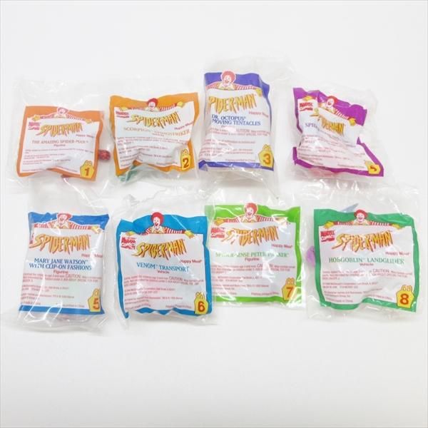 マクドナルドミールトイ スパイダーマン コンプリート8個セット