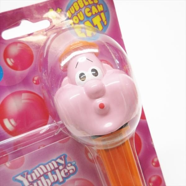 PEZ関連商品 Yummy Bubbles 未開封 バブルマン オレンジステム