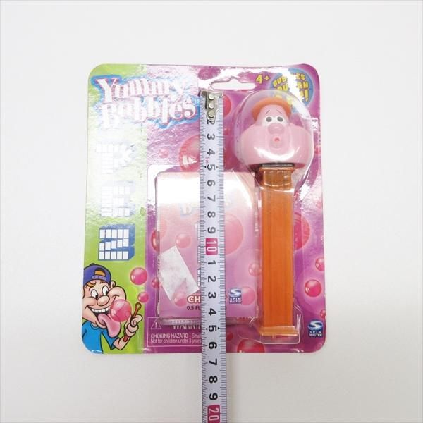 PEZ関連商品 Yummy Bubbles 未開封 バブルマン オレンジステム