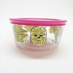 廃盤品 デッドストック パイレックス 4カップ スターウォーズ チューバッカ ネオンピンク蓋