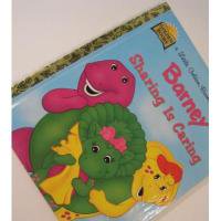 バーニー＆テレタビーズ ビンテージ絵本・a Little Golden Book「Barney Sharing is Caring」