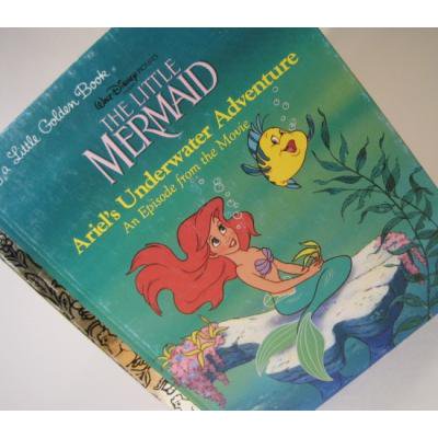 ビンテージ絵本 A Little Golden Book The Little Mermaid アリエル 海の中の大冒険 ファイヤーキング 卸 仕入れ 小売 通販サイト Fire King Ag