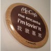 マックやコーラなどメジャーどころの企業と組織のバッチ ビンテージTIN缶バッチ・マクドナルド・McCafe・インターナショナル