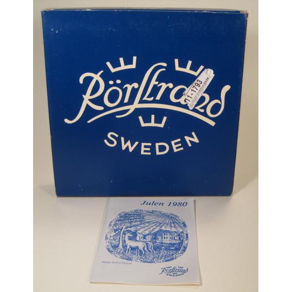 北欧食器・ロールストランド・RORSTRAND・1980年クリスマスプレート・箱付 - ファイヤーキング 卸 仕入れ 小売 通販サイト - Fire  King AG