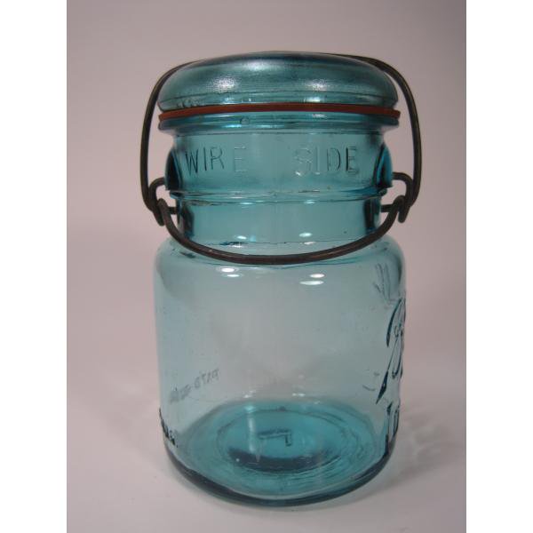 ボール・メイソンジャー・Ball Mason Jar・青・ビンテージ/アンティーク・1910年～1923年製造 - ファイヤーキング 卸 仕入れ 小売  通販サイト - Fire King AG