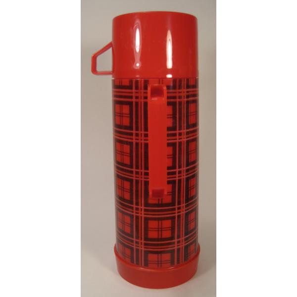 アメリカ製　サーモス　THERMOS ポット　水筒　ビンテージ　赤　チェック