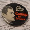 選挙 ヴィンテージ缶バッチ・Camejo for President・大統領選挙候補