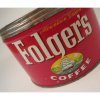 コーヒー ヴィンテージ雑貨・Folger's・コーヒー・ブリキ缶