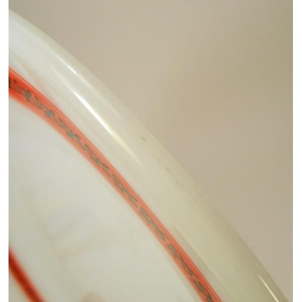 パイレックス・レッド＆ブラックフラーダリー・ディナープレート【A