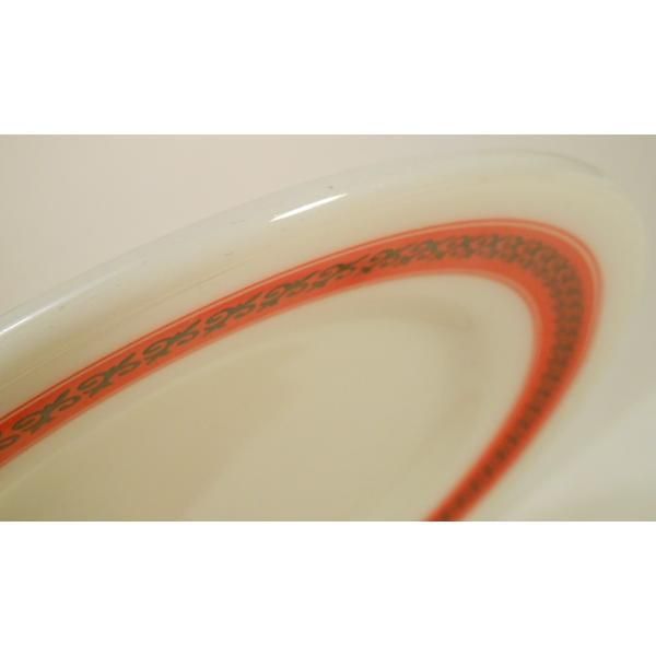 パイレックス・レッド＆ブラックフラーダリー・ディナープレート【A