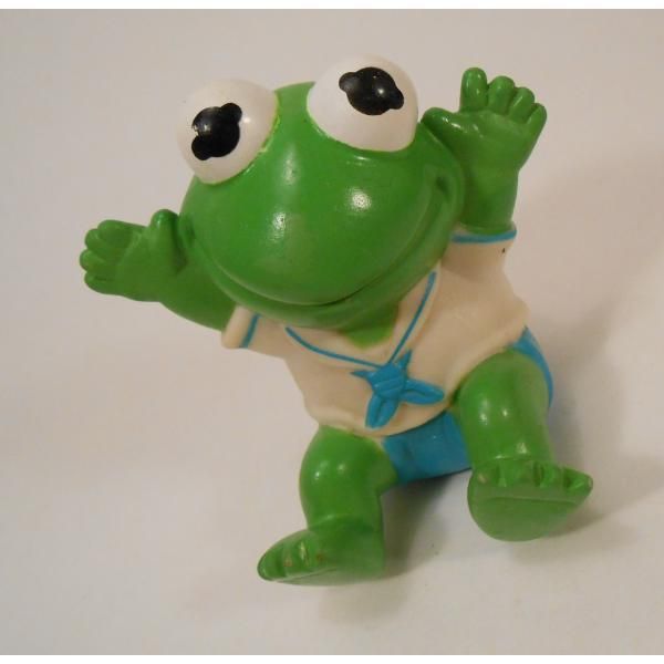 ヴィンテージ・1989年・マペットショー・カーミット・ソフビ人形