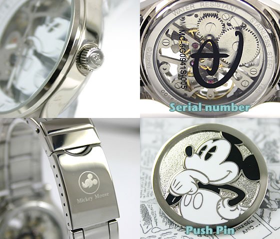 世界限定9500個公認ミッキーマウスウォッチ(手巻き)ホワイト - 腕時計のセレクトショップ Reportage