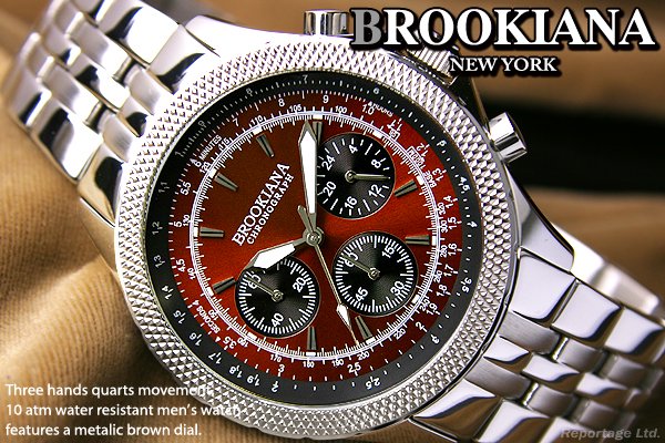 新品 BROOKIANA ブルッキアーナ メンズ 腕時計 - 腕時計(アナログ)