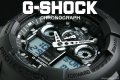 G-SHOCK CASIO カシオ 1/100クロノ＆デジアナ カモフラージュGray（GA-100CF-8A）