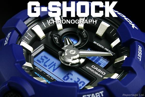 送料無料 G-SHOCK CASIO カシオ 20気圧防水デジアナBL（GA-700-2A