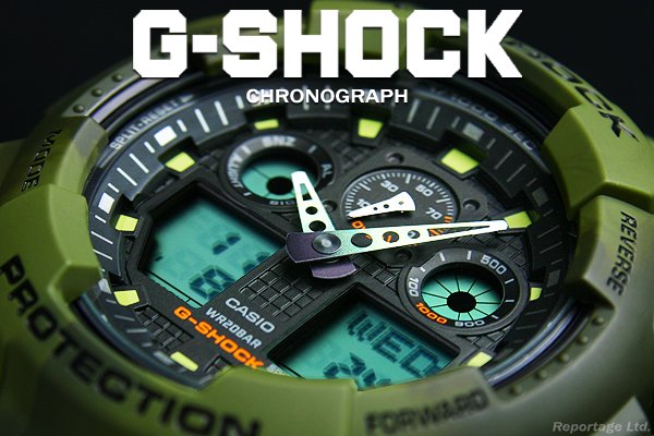 G-SHOCK CASIO カシオ 1/100クロノ＆デジアナ カモフラージュGR（GA-100MM-3A） - 腕時計のセレクトショップ