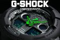 送料無料 G-SHOCK CASIO カシオ 1/100クロノ＆デジアナBKGR（GA-100C-1A3）