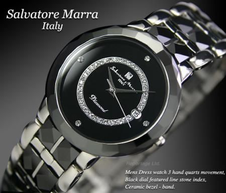 驚きの値段 ☆ salvatore 腕時計 DIAMOND ITALY marra 腕時計(アナログ 