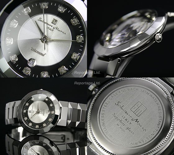 在庫わずか！【Salvatore Marra】超硬タングステン&天然ダイヤ メンズ腕時計（SM7010-BK） - 腕時計のセレクトショップ