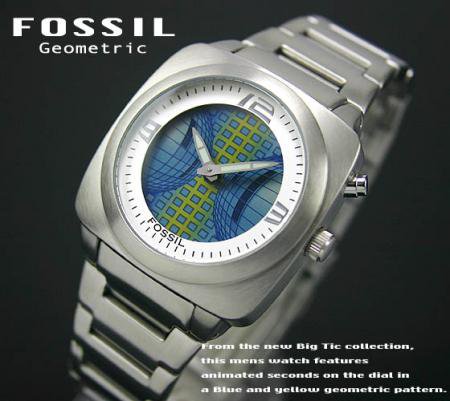 FOSSIL フォッシル 腕時計 BIG TIC ビッグチック ブルー - 腕時計 ...