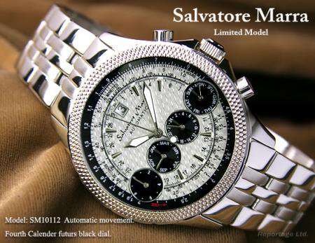 腕時計(アナログ)Salvatore Marra サルバトーレマーラ4連ダイヤル 時計