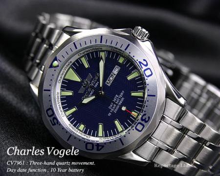 Charles Vogele】20気圧防水／10年電池（CV7961-5） - 腕時計の